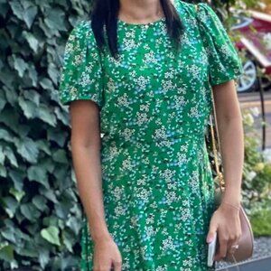 Green Midi Floral Dress